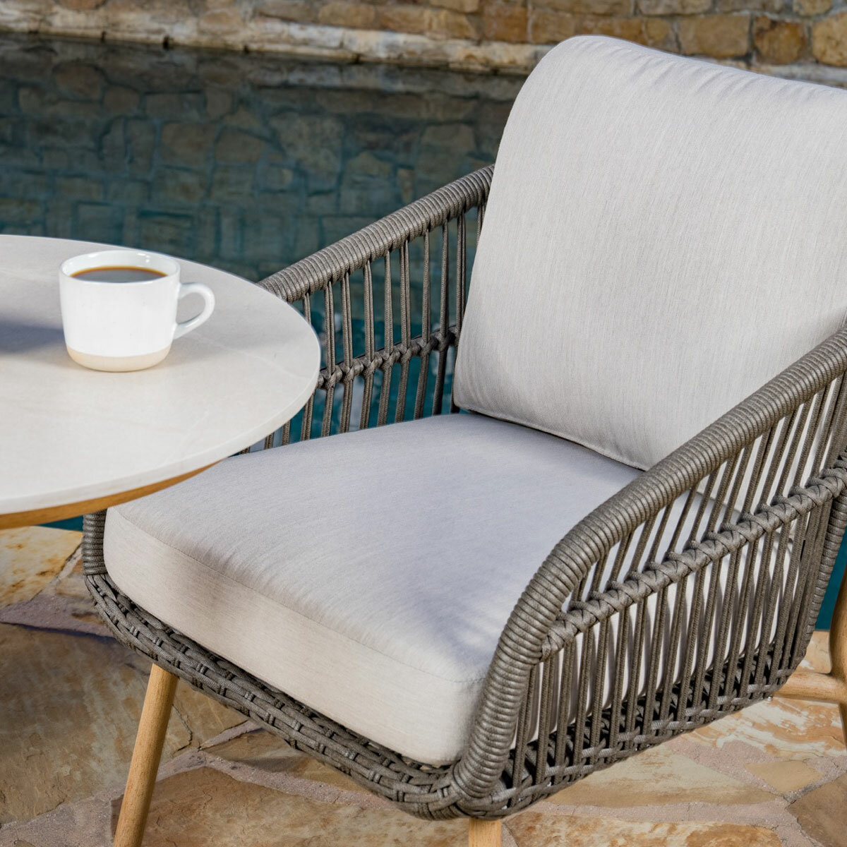 SunVilla Charme 3 Piece Wicker Bistro Set