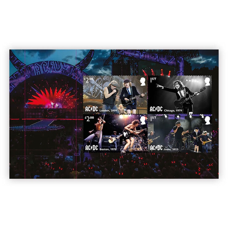 AD/DC Limited Edition Prestige Stamp Book from Royal Mail