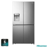 Hisense RQ760N4SASE, Multidoor Fridge Freezer, E Rating in Stainless Steel