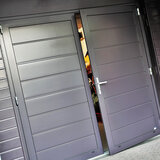 deluxe side hinged garage door