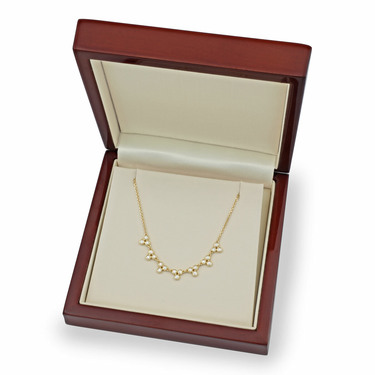 0.38ctw Round Brilliant Cut Diamond Necklace, 18ct Yellow Gold