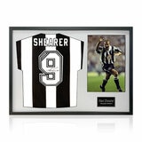 Alan Shearer Signed Newcastle Shirt Football Shirt including 1 Photo in White Alan Shearer Signed Newcastle Shirt Football Shirt including 1 Photo in White