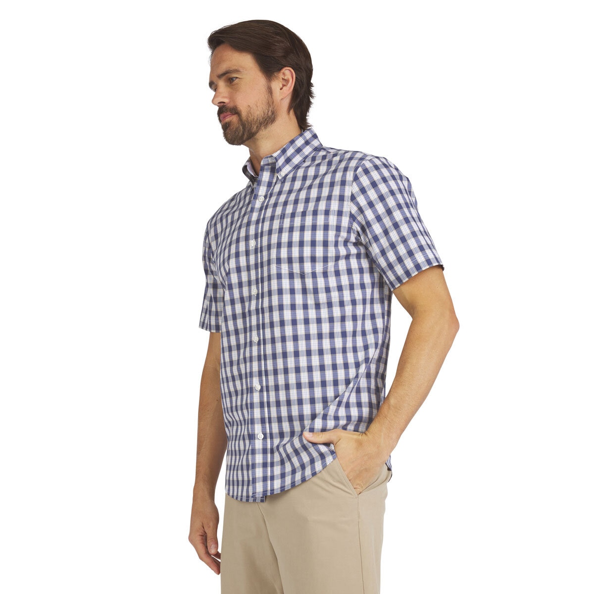 Chaps Men’s Easy Care Shirt in Denim, Extra Extra Large