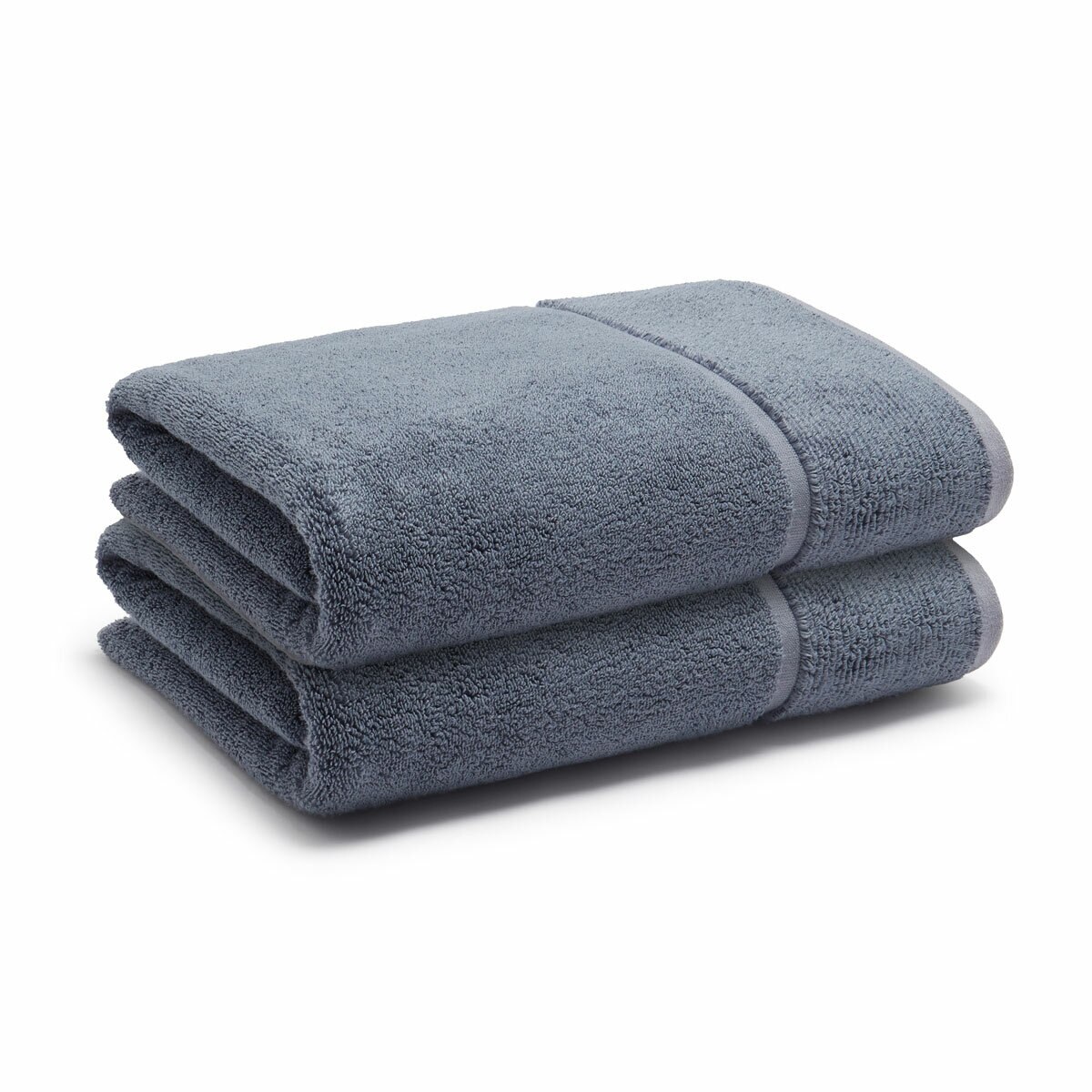 Panda Bamboo & Cotton Blue Bath Towels, 2 Pack Panda Bamboo & Cotton Blue Bath Towels, 2 Pack