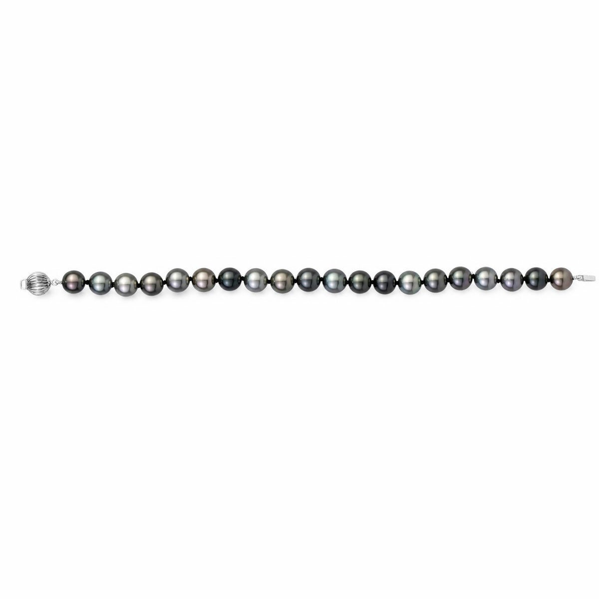 8-9mm Tahitian Pearl Bracelet, 14ct White Gold