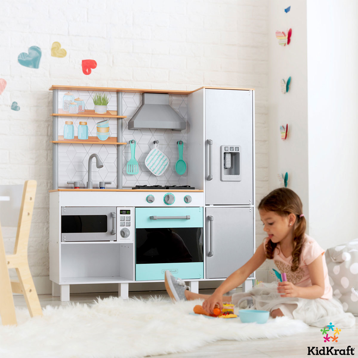 Kidkraft Gourmet Chef Play Kitchen With Ez Kraft Assembly 3 Years Costco Uk