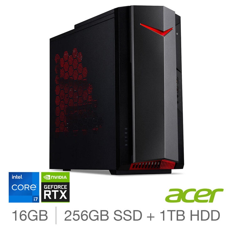 Acer Nitro N50 6 Intel Core I7 16gb Ram 256gb Ssd 1tb Hdd Nvidia Geforce Rtx 3060 Gaming Desktop Pc Dg E2dek 004 Costco Uk