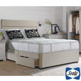 Sealy 1000 Deluxe Pocket Memory Mattress & Divan in Fawn, Super King