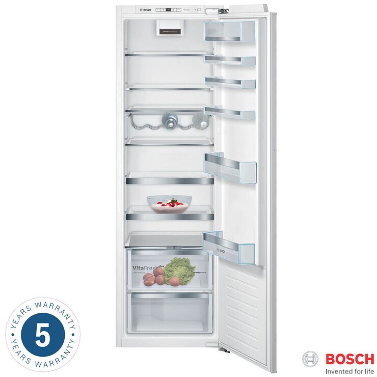 Bosch Kir81afe0g Integrated Fridge E Rated In White Costco Uk