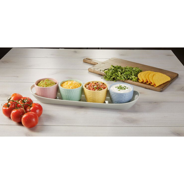 Bico Stoneware Bowl Set, 5 Piece Bico Stoneware Bowl Set, 5 Piece