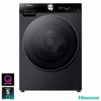 Hisense WF7S1247BB, 12kg, 1400rpm, Washing Machine A Rating in Black