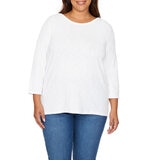 Kirkland Signature Ladies Boatneck Tee in White