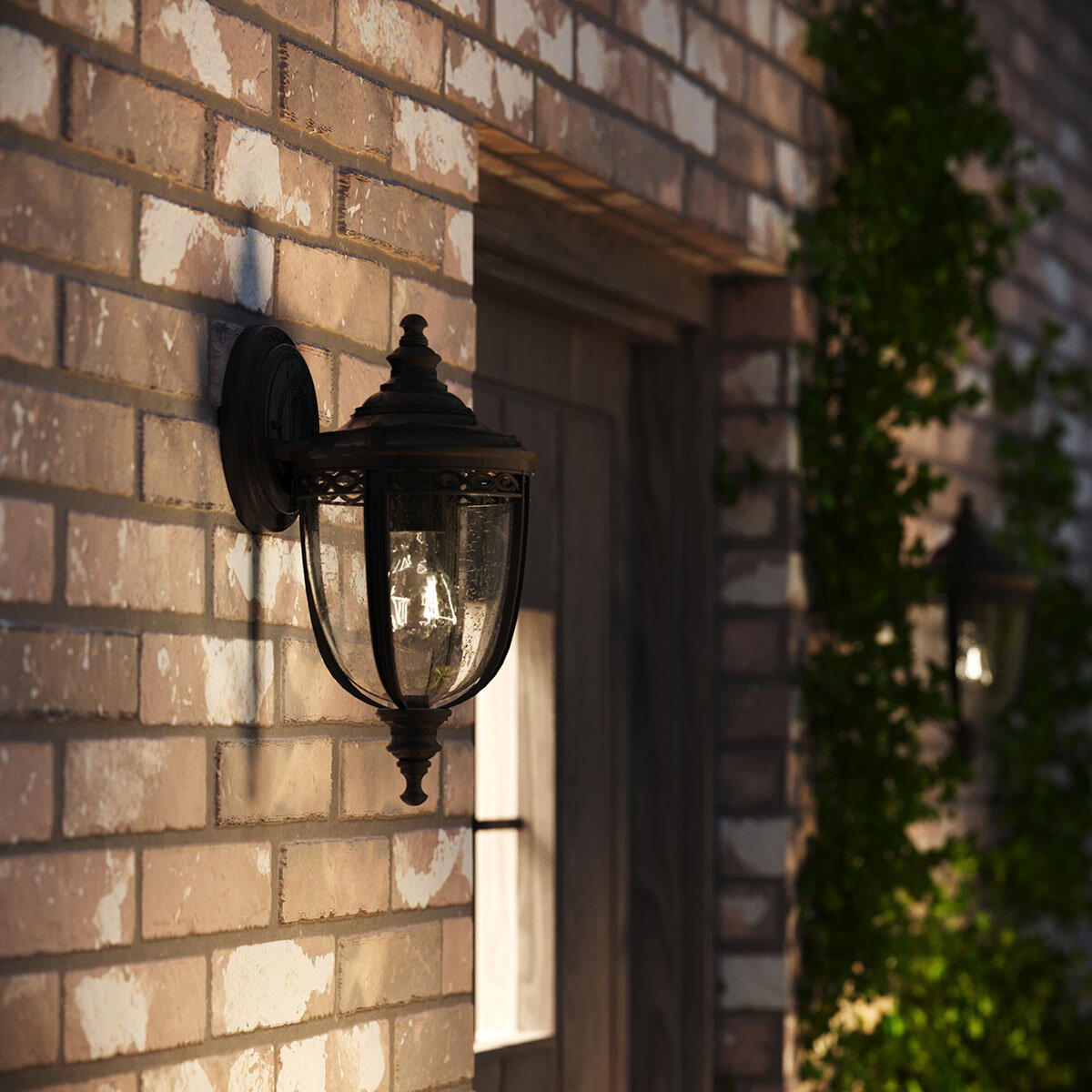 English Bridle 1 Light Small Wall Lantern - Black