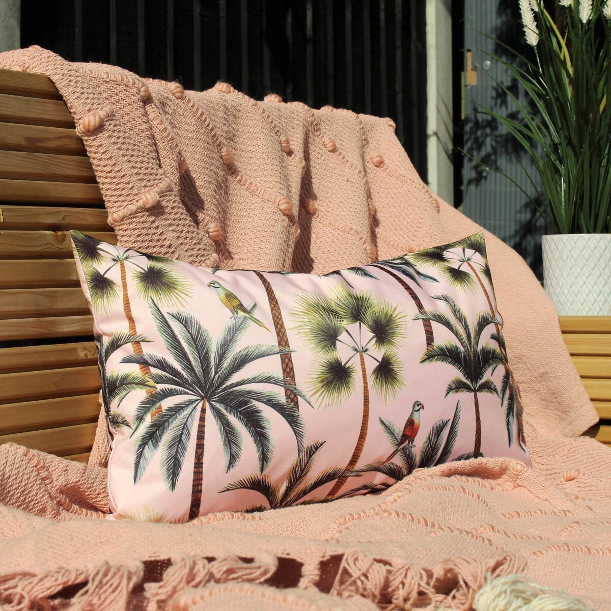 Riva Home Palms Oblong Outdoor Cushion 30x50cm 2 pack