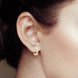 0.20ctw Round Brilliant Cut Diamond Infinity Hoop Earrings, 14ct Yellow Gold 0.20ctw Round Brilliant Cut Diamond Infinity Hoop Earrings, 14ct Yellow Gold