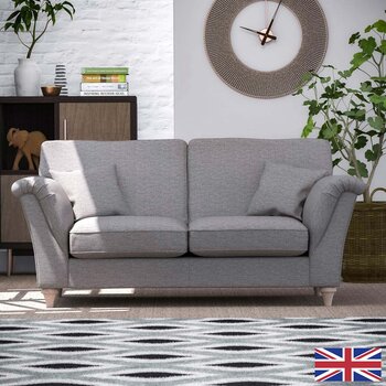 Merchant Grey Fabric 2 Seater Sofa