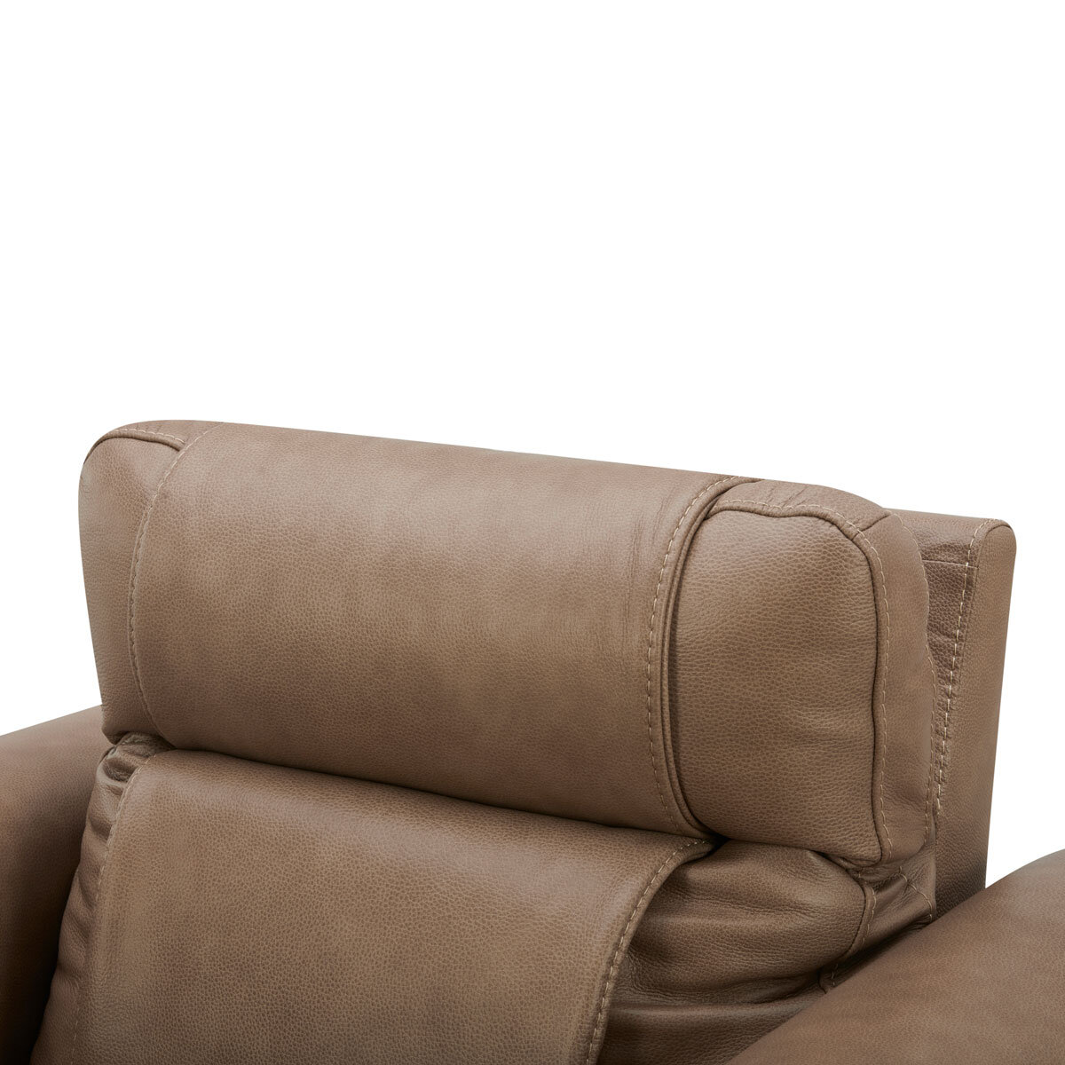 Aiden & Ivy Spencer Brown Leather Power Reclining Armchair