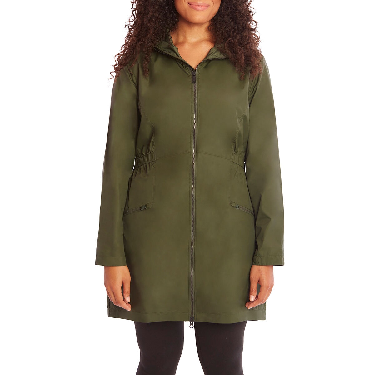 Kirkland Signature Women's Hooded Lightweight Jacket in D...