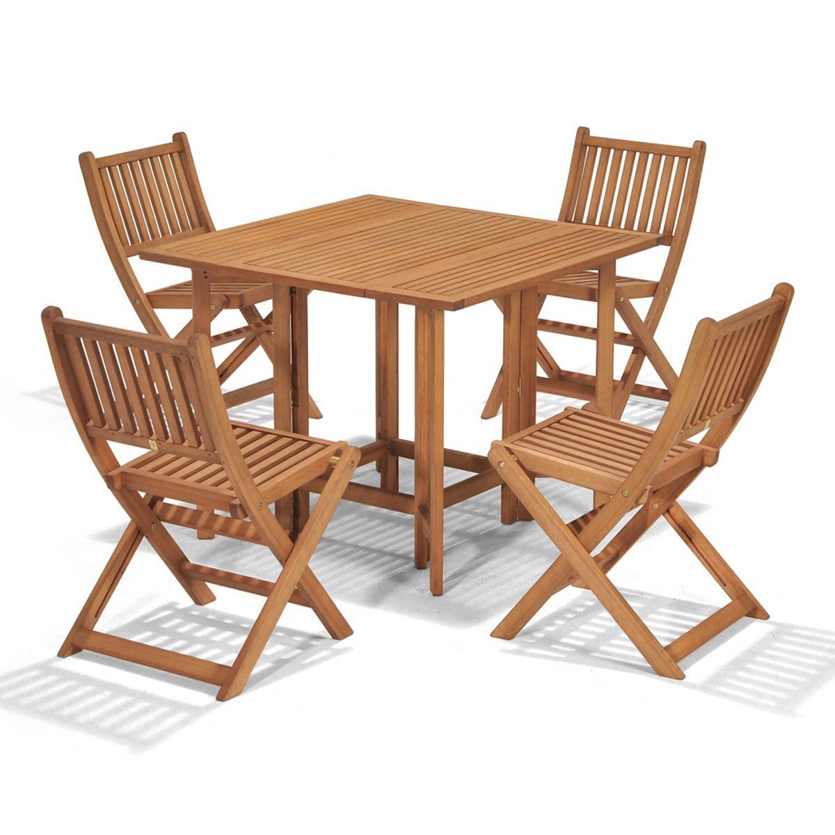 Essex Eucalyptus Set 5 Piece Patio Dining Set Costco UK