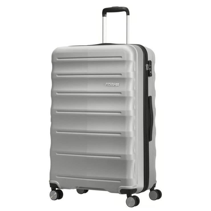 American Tourister Speedlink 3 Piece Hardside Suitcase Set in Silver
