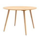 Gallery Hatfield Natural Round Dining Table, Seats 4