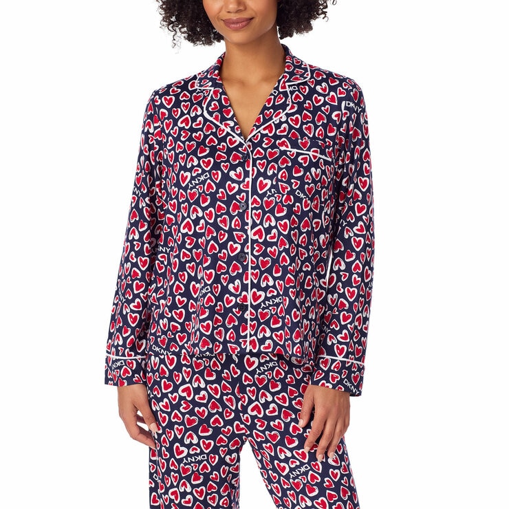 DKNY Women's Notch Collar Pyjama Set DKNY Women's Notch Collar Pyjama Set
