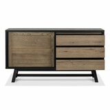 Bentley Designs Camden Weathered Oak & Peppercorn Wide Sideboard Bentley Designs Camden Weathered Oak & Peppercorn Wide Sideboard