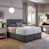 Pocket Spring Bed Company Mulberry Mattress & Sterling Grey Ottoman Divan with 4 Drawers in 3 Sizes