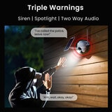 Reolink Argus PT Ultra 4K 8MP Wireless Pan & Tilt Solar/Battery Camera with Spotlights + 64GB SD Card - 2 Pack