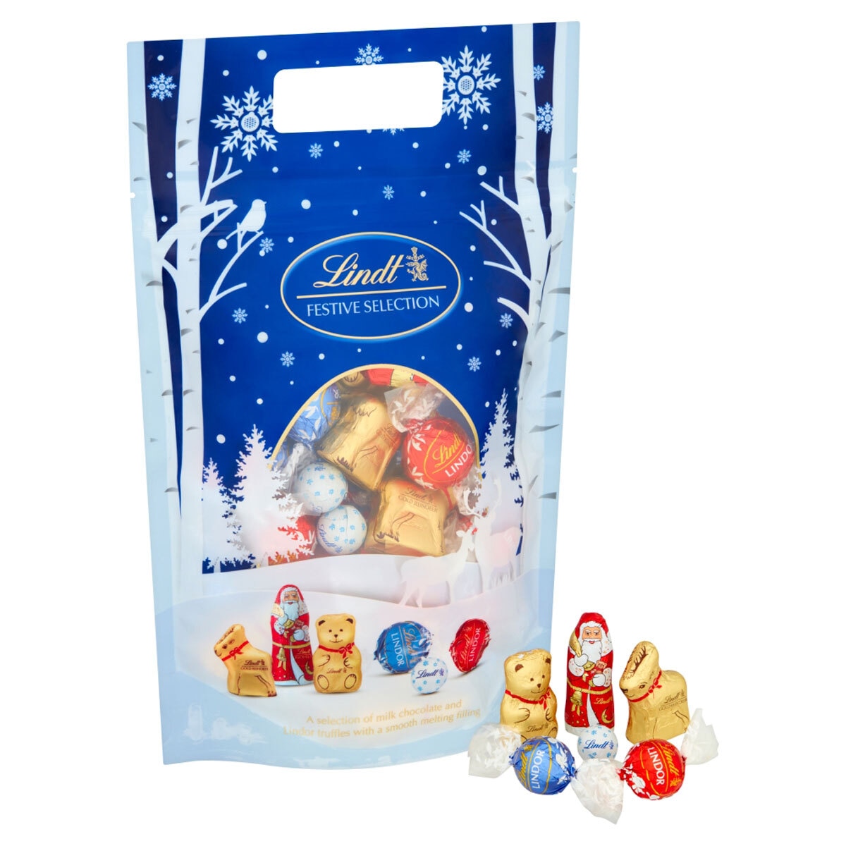 Lindt Festive Selection Pouch, 400g