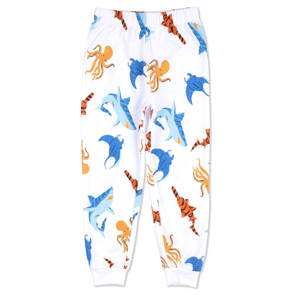 Pekkle Summer Pyjama 4 Piece Set in Octopus & Sharks