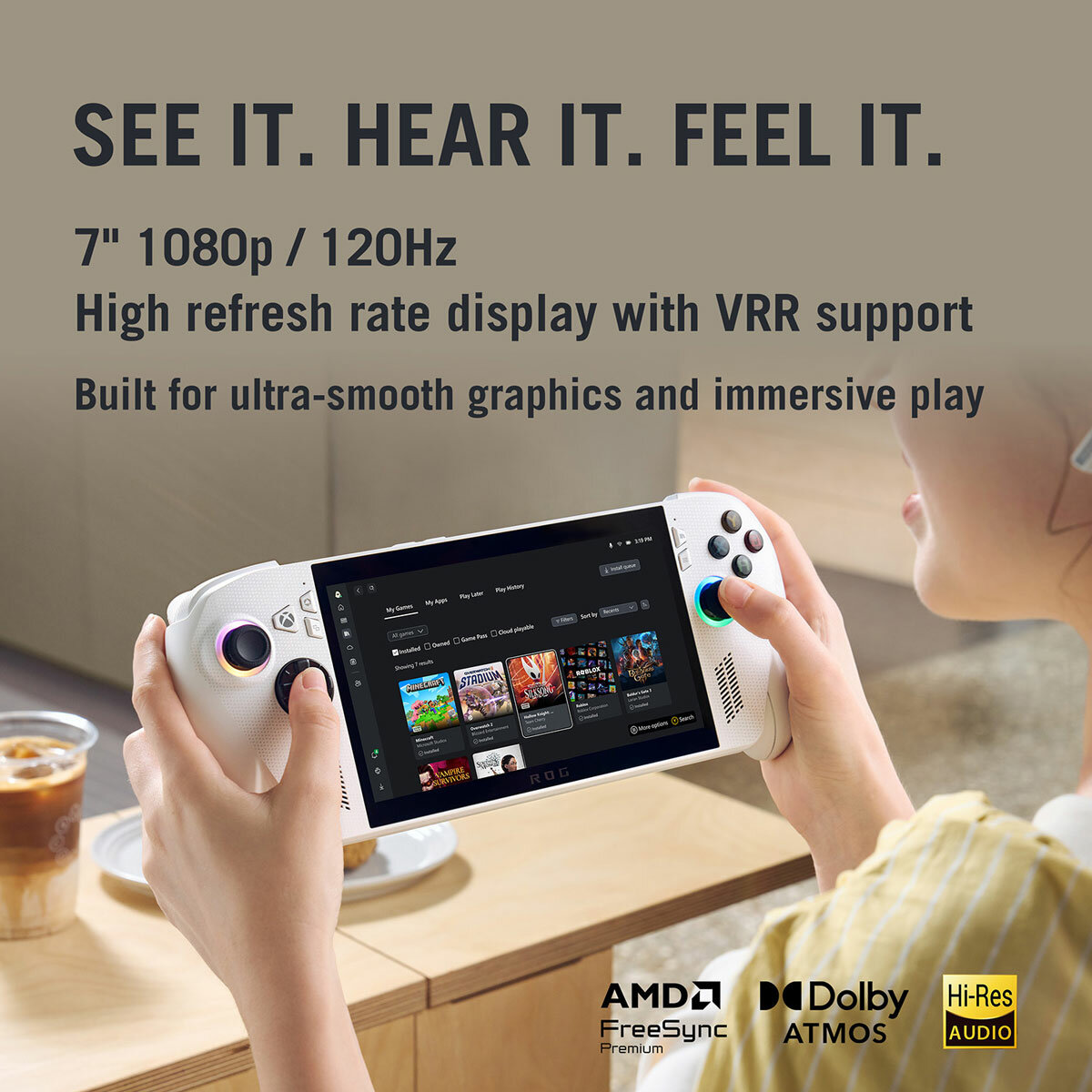 ASUS ROG Ally Handheld Gaming Console, RC73YA-NH002W