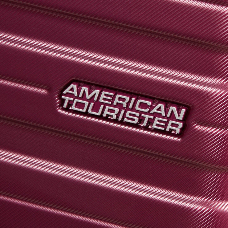 American Tourister 3pc Luggage Set Spinner Case Purple Rose American Tourister 3pc Luggage Set Spinner Case Purple Rose