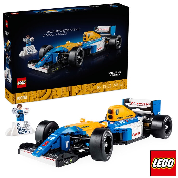 LEGO Icons Williams Racing FW14B & Nigel Mansell - Model 10353 (18+ Years) LEGO Icons Williams Racing FW14B & Nigel Mansell - Model 10353 (18+ Years)