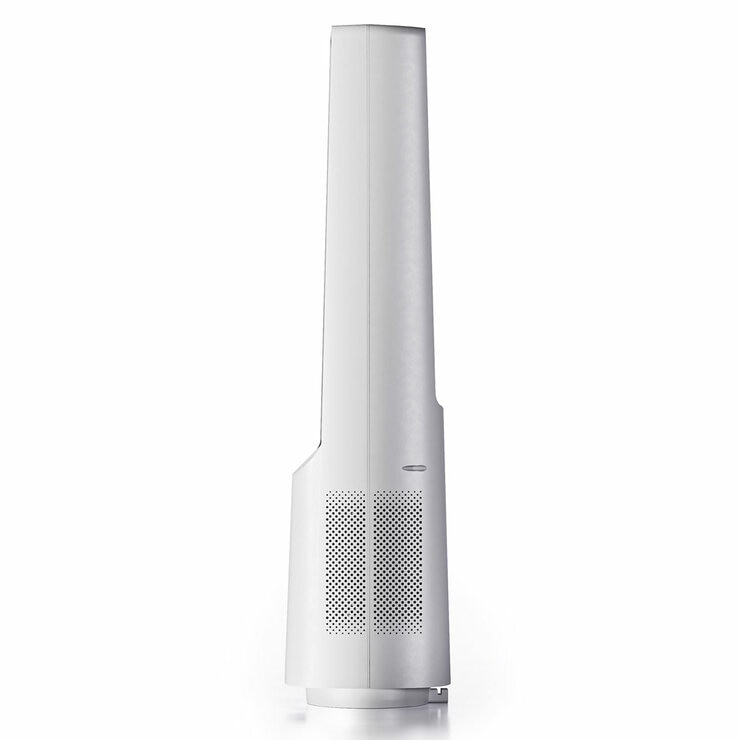 Side profile of Pro Breeze 40" Bladeless Tower Fan in white