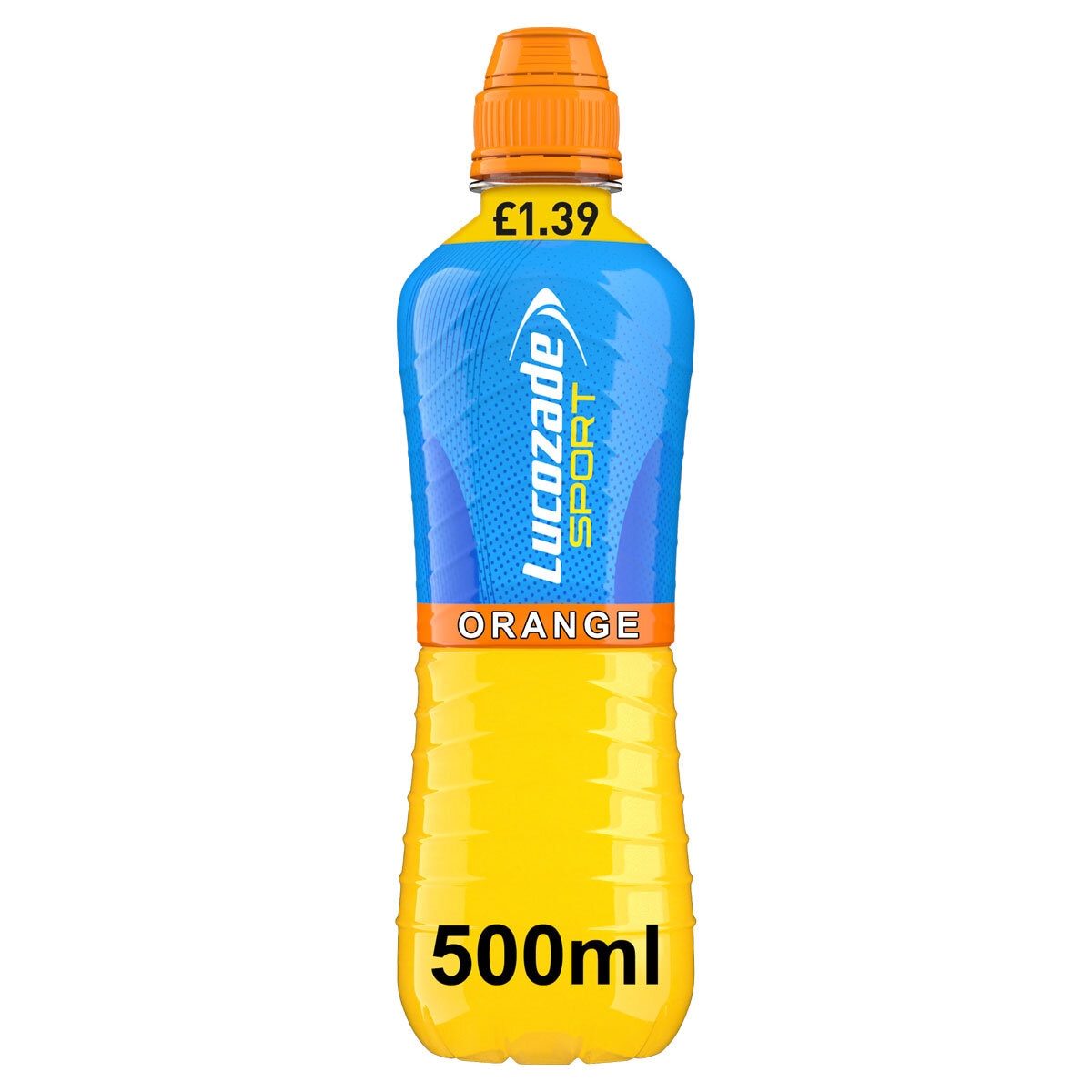 Lucozade Sport Orange PMP £1.39, 500ml