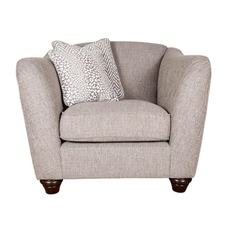 Piper Beige Fabric Armchair Costco UK