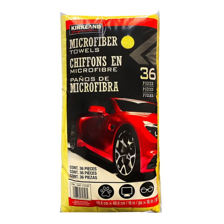 Kirkland Signature Ultra Plush Microfibre Towels 36 Pack Costco UK