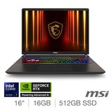 MSI Vector 16 HX AI A2XW, Intel Core Ultra 7, 16GB RAM, 512GB SSD, NVIDIA GeForce RTX 5070 Ti, 16 Inch Gaming Laptop, 9S7-15M352-403