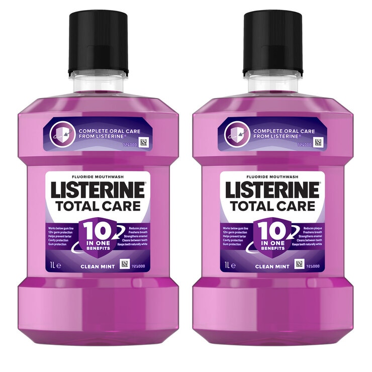 Listerine Total Care 10in1 Mouthwash, 2 x 1L Costco UK