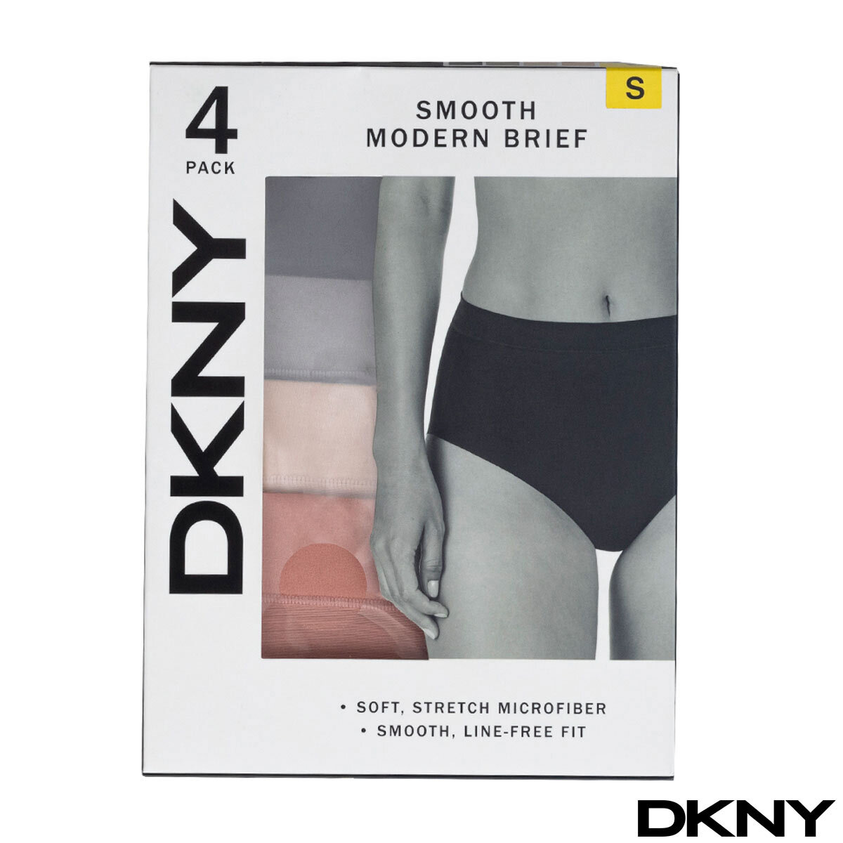 DKNY Women's Fusion Bikini Briefs 4 Pack in 4 Sizes and 2 Colours