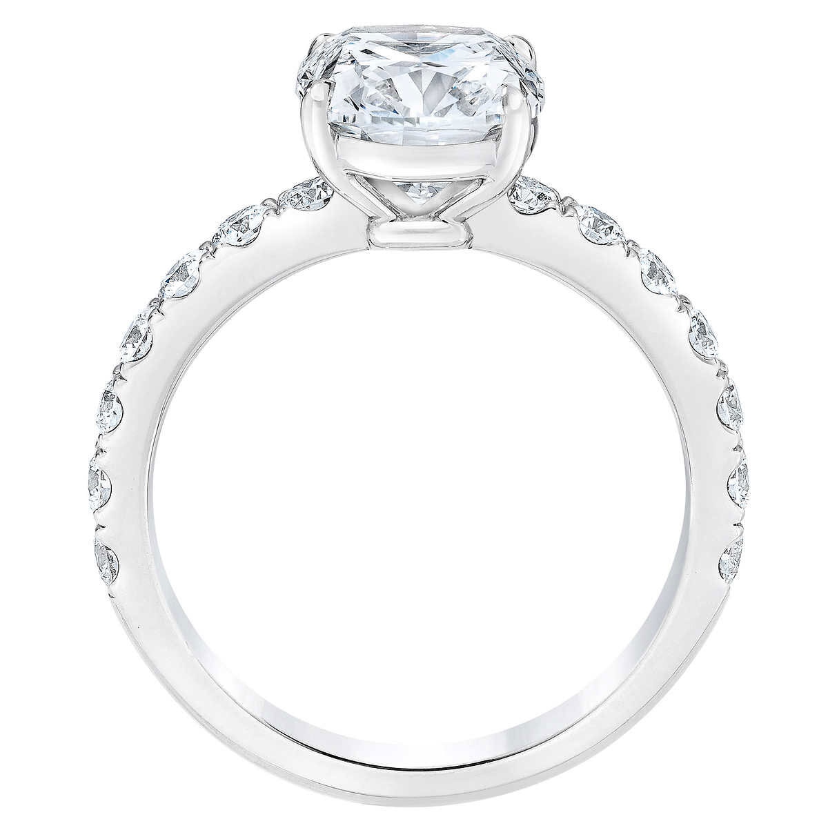 3.60ctw Cushion Cut Diamond Ring Platinum Costco UK