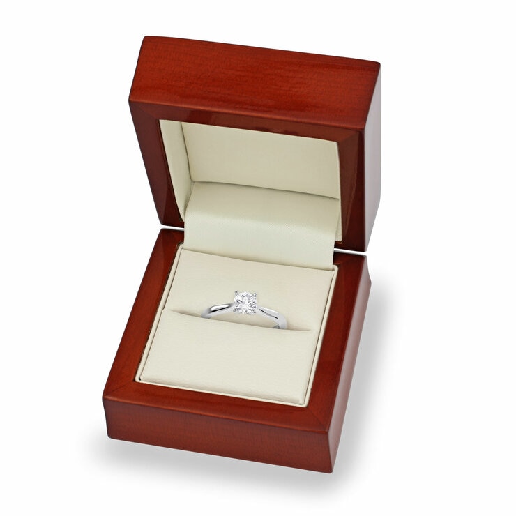 0.50ct Brilliant Cut Diamond Solitaire Ring, Platinum