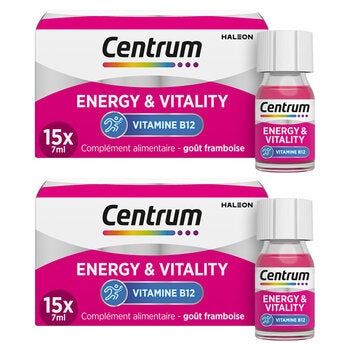 Centrum B12 Energy and Vitality Shots, Raspberry 30 x 7ml Centrum B12 Energy and Vitality Shots, Raspberry 30 x 7ml