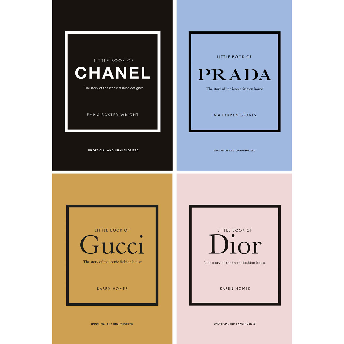 The Little Guides to Style 4 Books Collection Set (Gucci, Prada