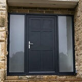 Dortech Saltaire Aluminium Front Door with Lever Handle in 2 Colours