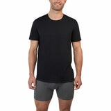 Kirkland Signature Men's Cotton Crewneck T-Shirt, 6 Pack in Black