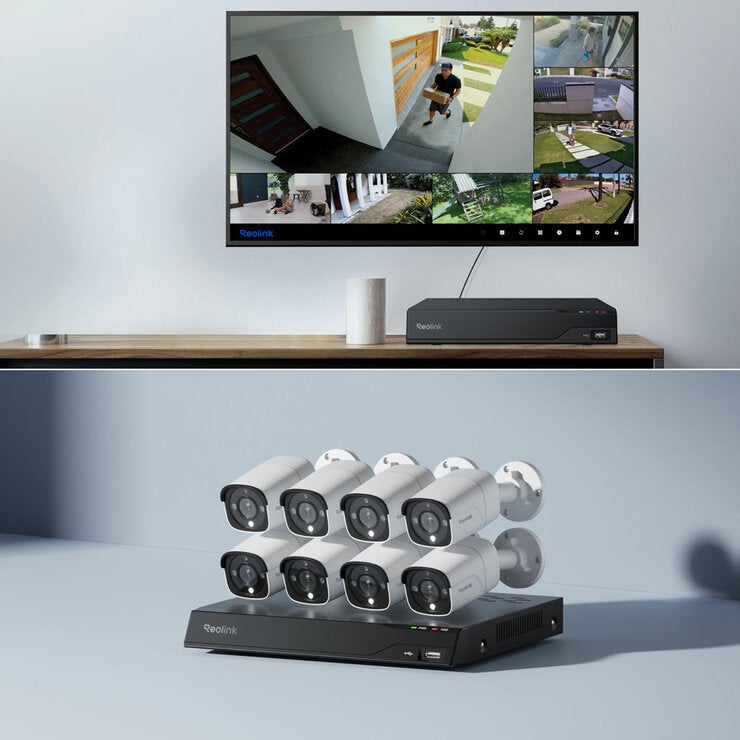 Reolink 12MP (4K+) UHD UH NVR PoE 16 x Channel / 8 x Bullet Camera Kit With 4TB HHD Reolink 12MP (4K+) UHD UH NVR PoE 16 x Channel / 8 x Bullet Camera Kit With 4TB HHD