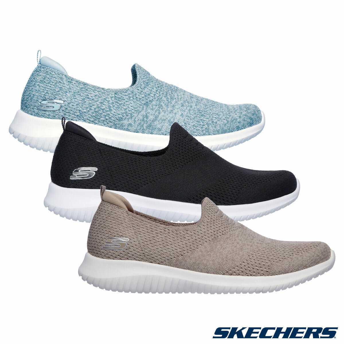 Skechers Ladies Ultra Flex Trainers Skechers Ladies Ultra Flex Trainers