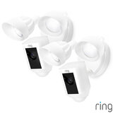 Ring Hardwired Floodlight Cam Plus - 2 pack in White